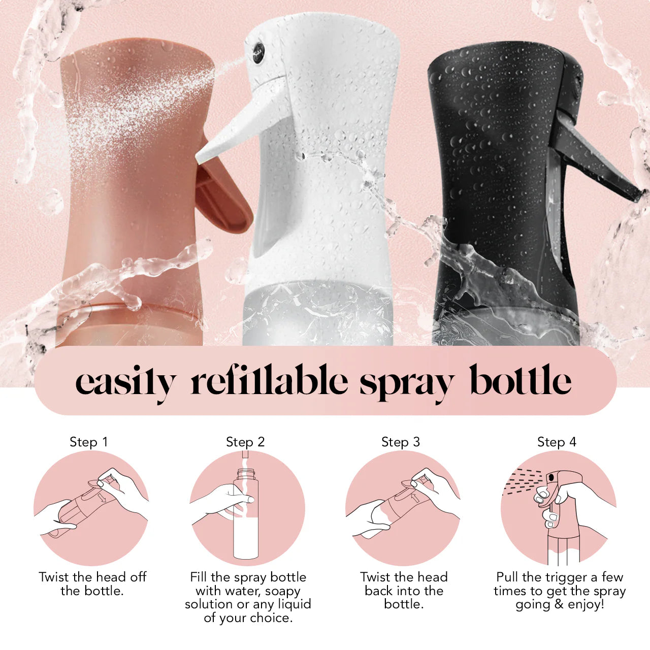 KITSCH Continuous Spray, Black