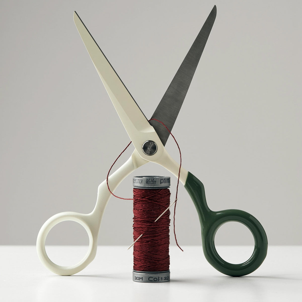 Craighill Spectra Scissors, Cream + Forest Green