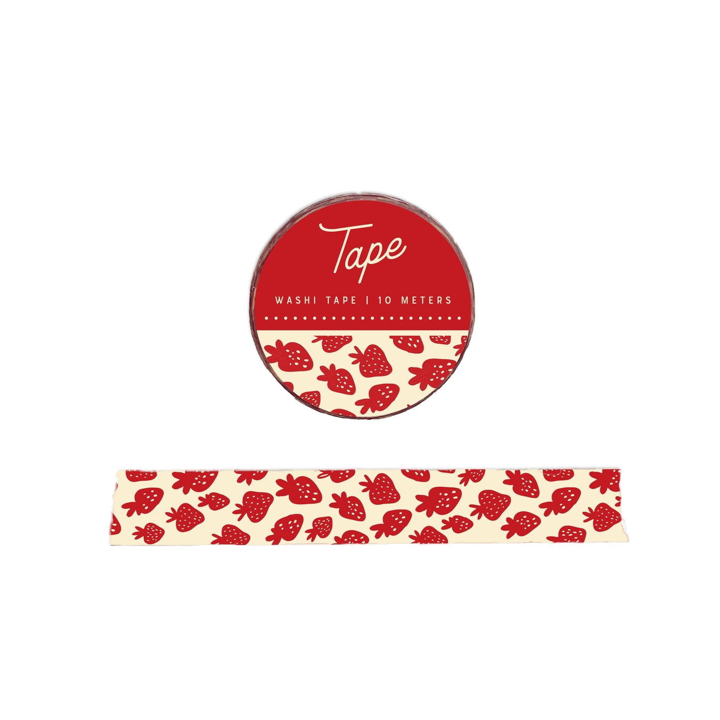 Ruff House Print Shop Washi Tape, Strawberry