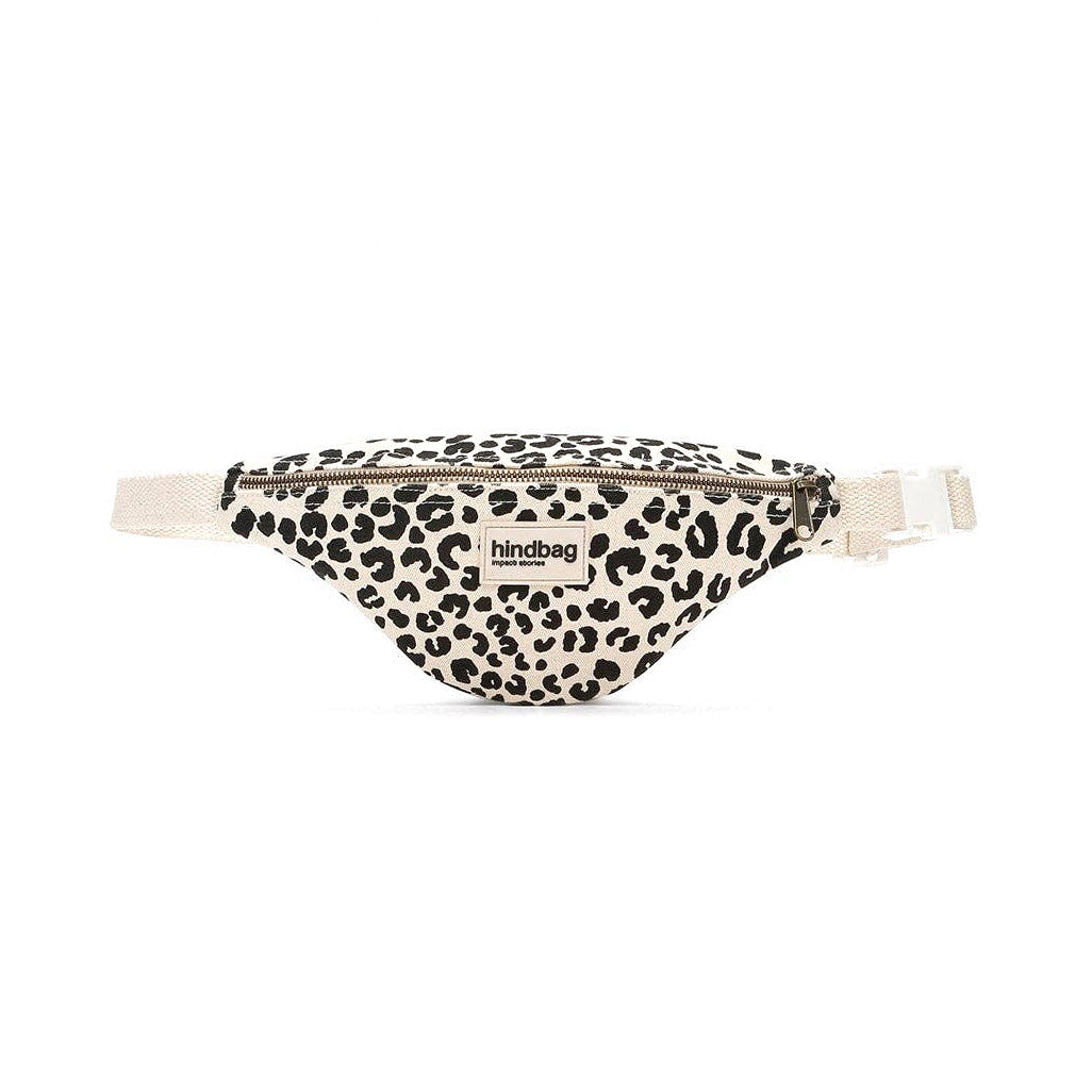 Hindbag Augustin Kids' Fanny Pack, Leopard Off-White