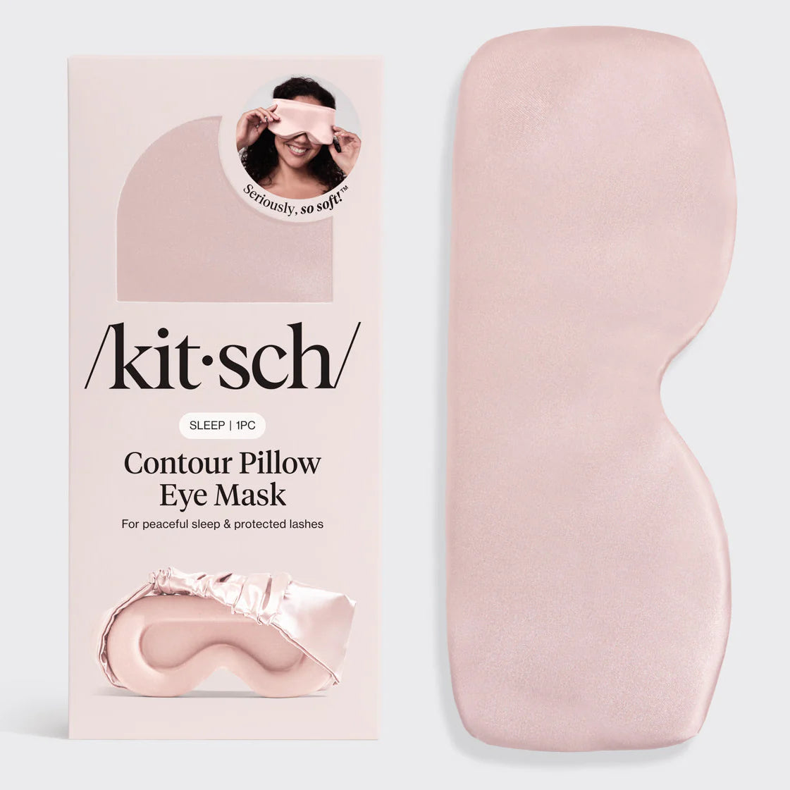 KITSCH Contour Pillow Eye Mask, Blush