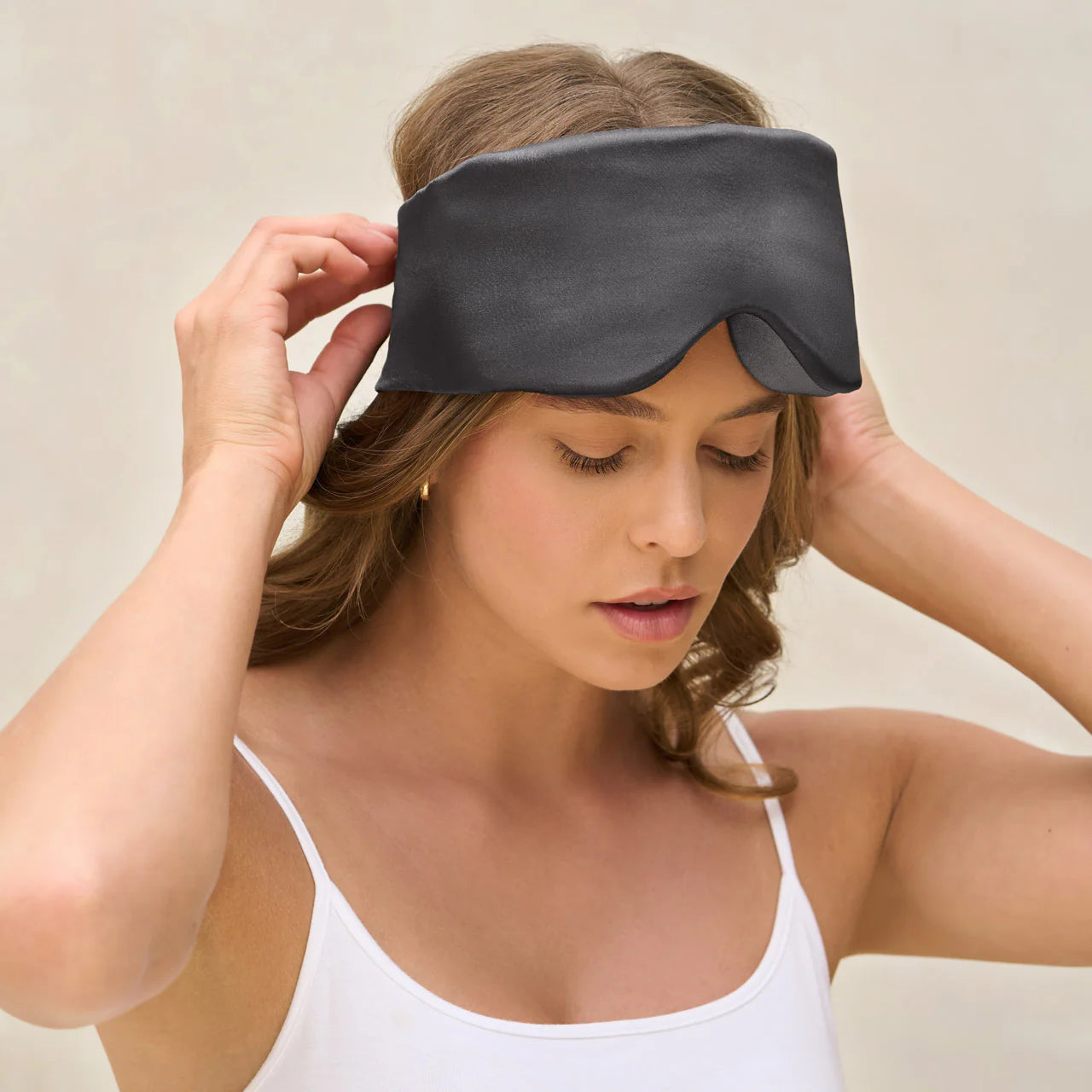 KITSCH Contour Pillow Eye Mask, Charcoal