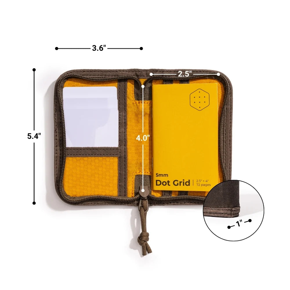 Lochby Mini Pocket Journal, Brown