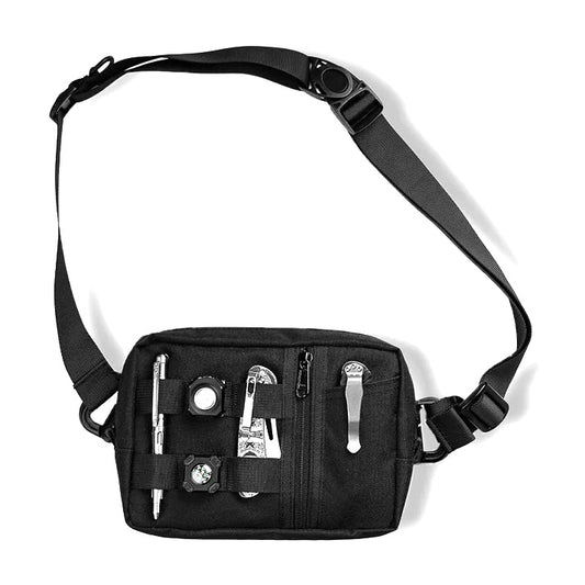 Viperade CHW2 EDC Organizer Pouch with Strap, Black