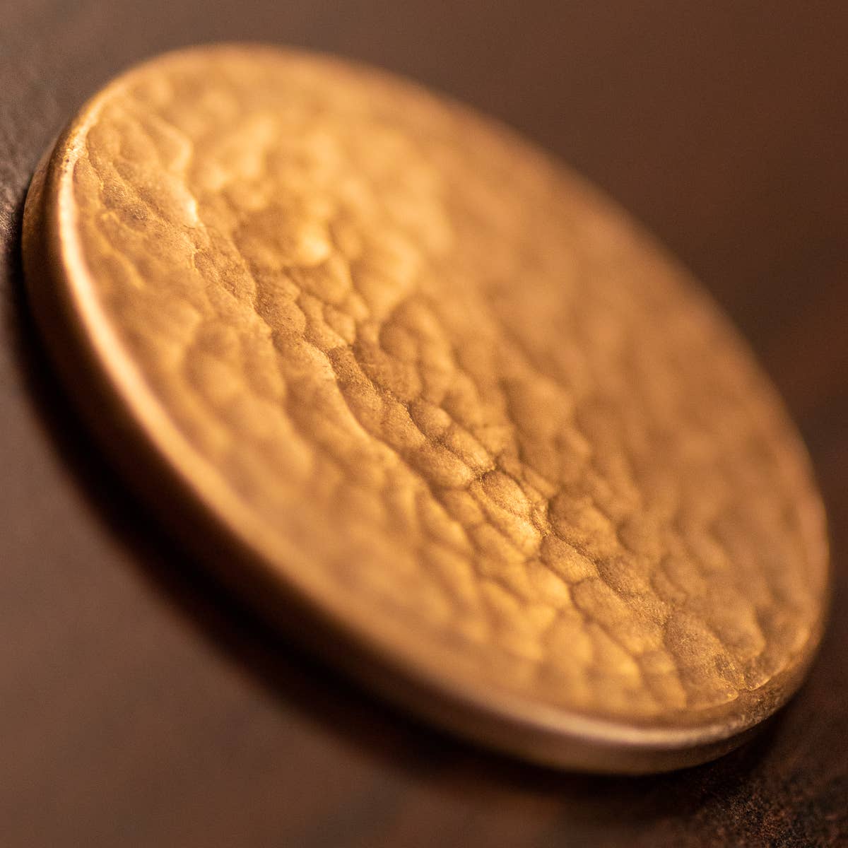Shire Post Mint Duplex Worry Coin - Geometric and Hammered Copper Coin