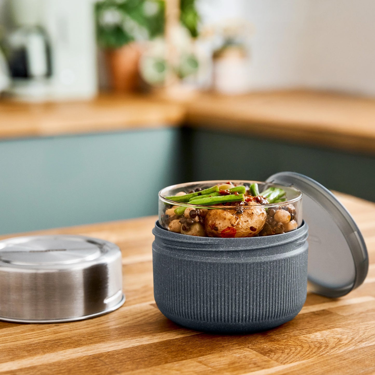 Black + Blum Glass Lunch Pot Large, Slate