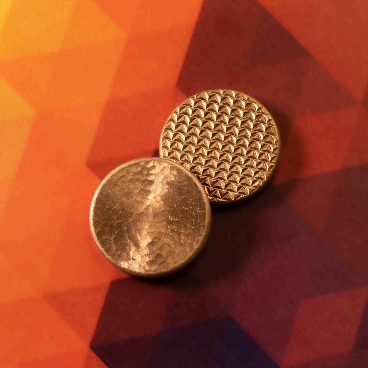 Shire Post Mint Duplex Worry Coin - Geometric and Hammered Copper Coin