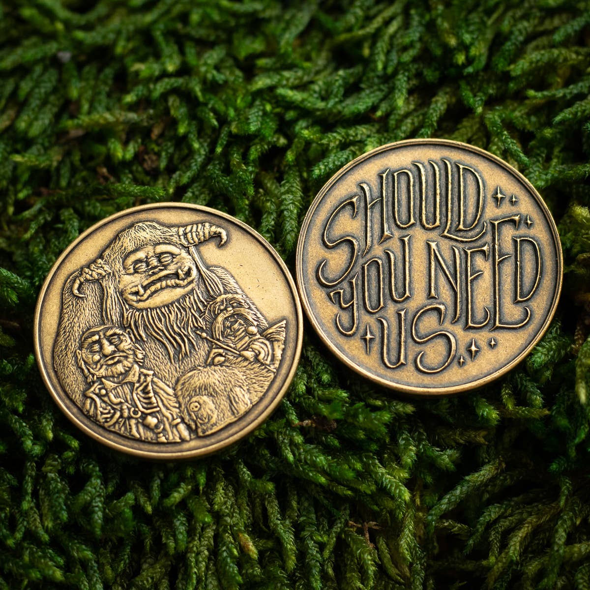 Shire Post Mint Labyrinth | Should You Need Us Bronze Friendship Token