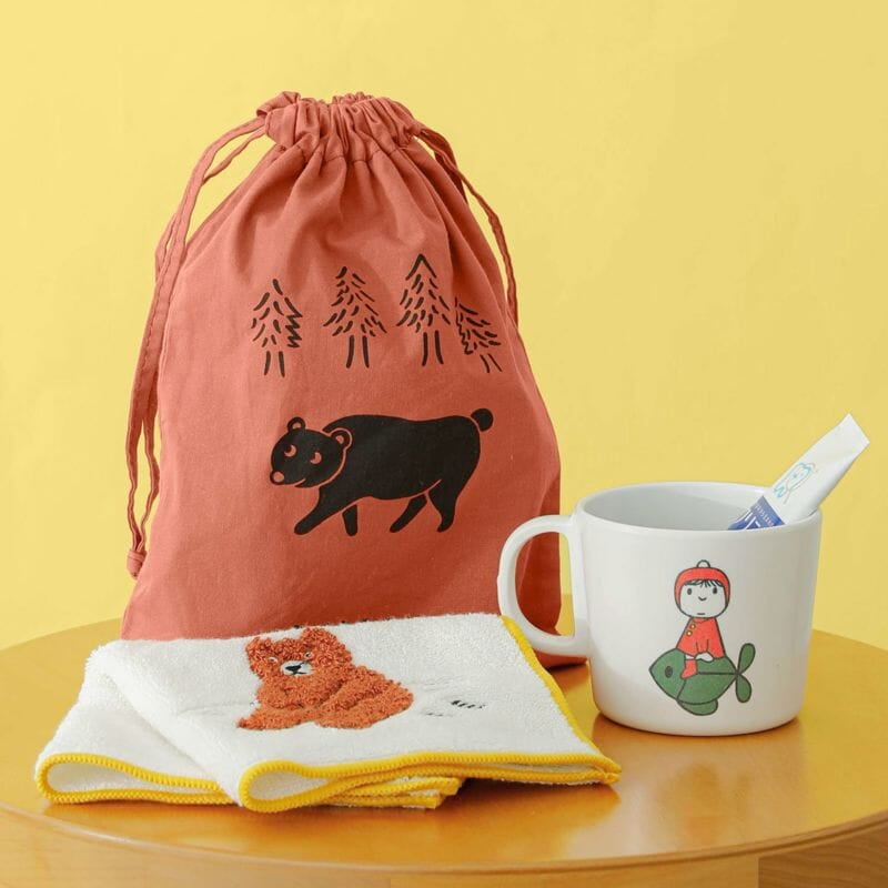 Hightide Retro Drawstring Bag Medium, Bear