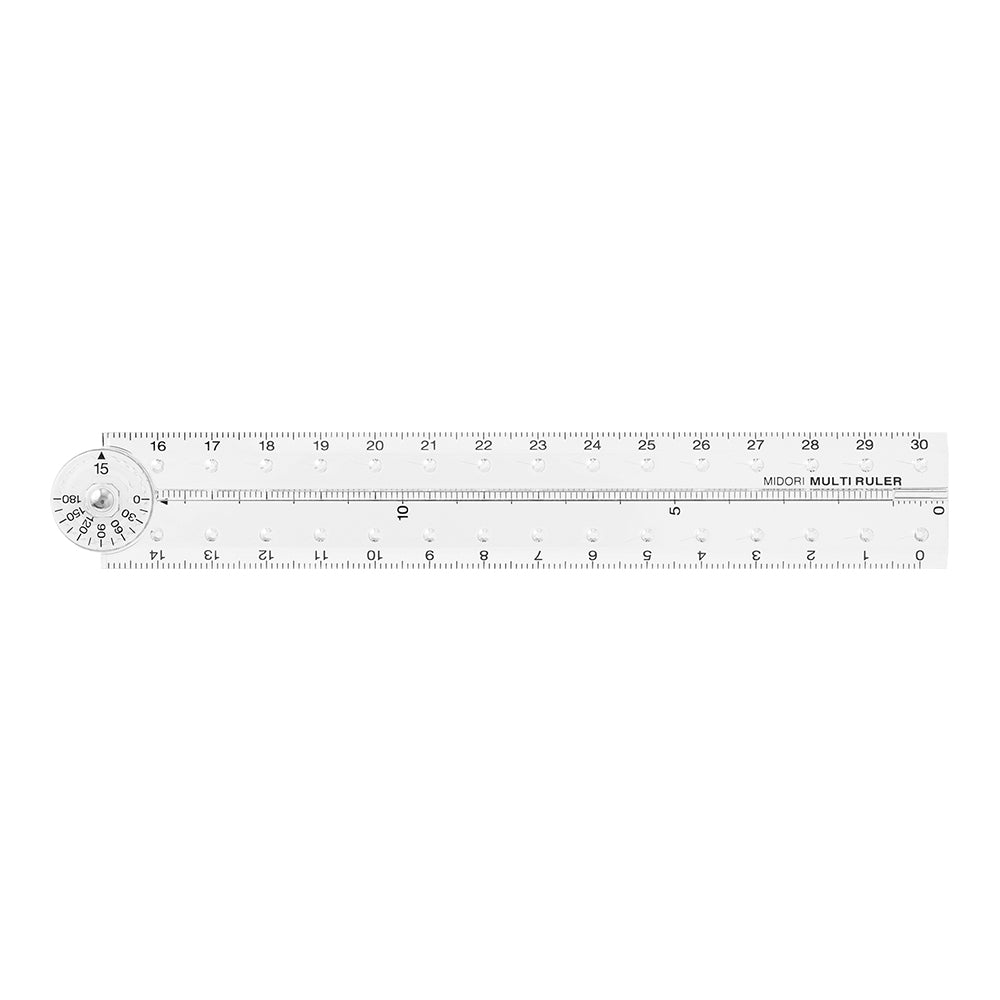 Midori Multi Ruler Clear, 30cm