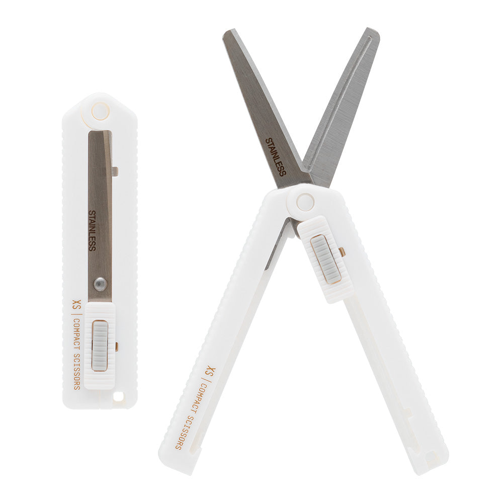 Midori XS Compact Scissors, White