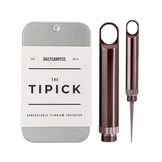 Daily Carry Co TiPick Titanium Toothpick, Merlot