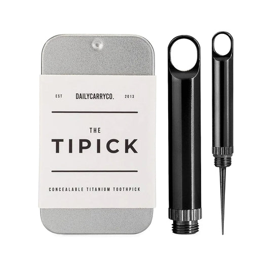 Daily Carry Co TiPick Titanium Toothpick, Black