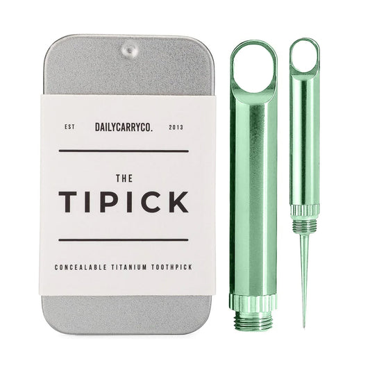 Daily Carry Co TiPick Titanium Toothpick, Seafoam Green