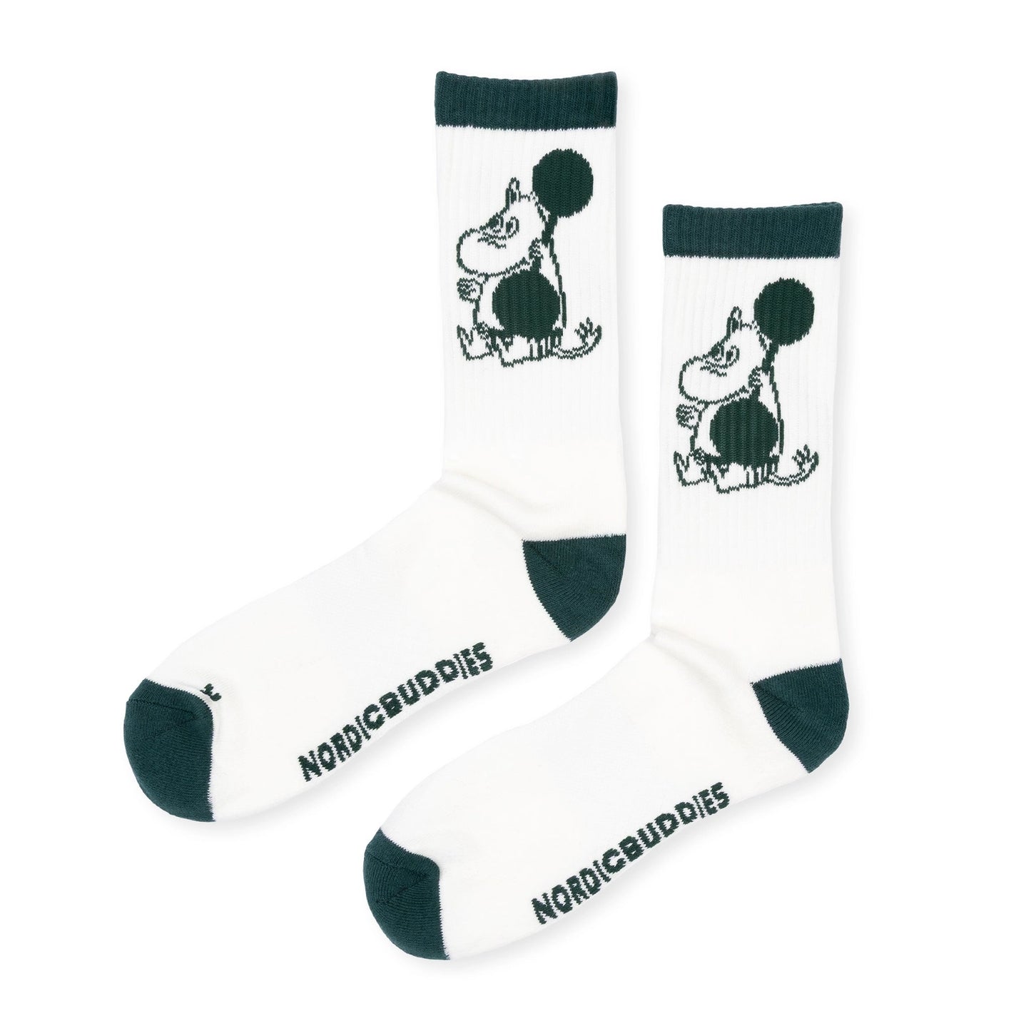 Nordicbuddies Moomintroll Weightlifting Active Men's Socks, Green