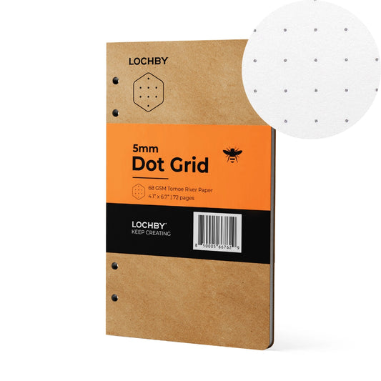 Lochby A6 Binder Refill (1-pack), Dot Grid
