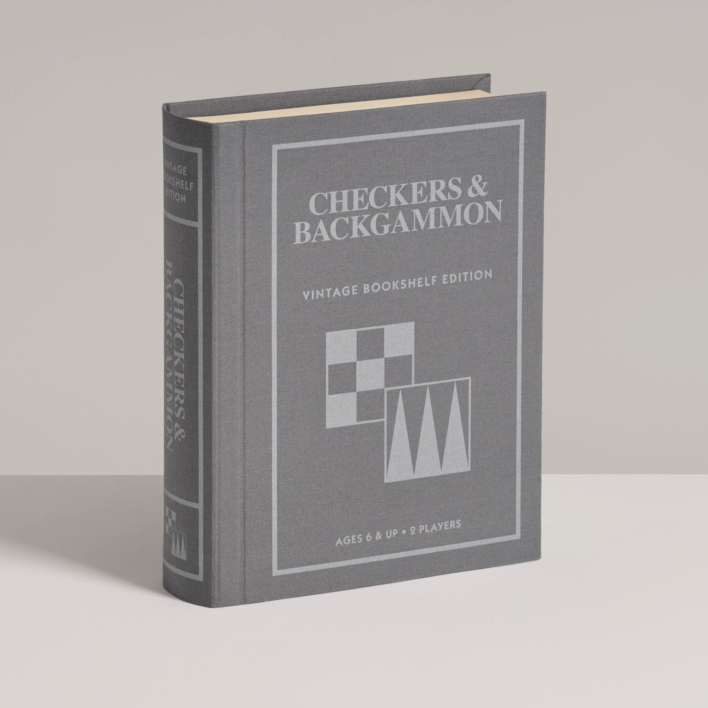 WS Game Company Vintage Bookshelf Edition, Checkers & Backgammon