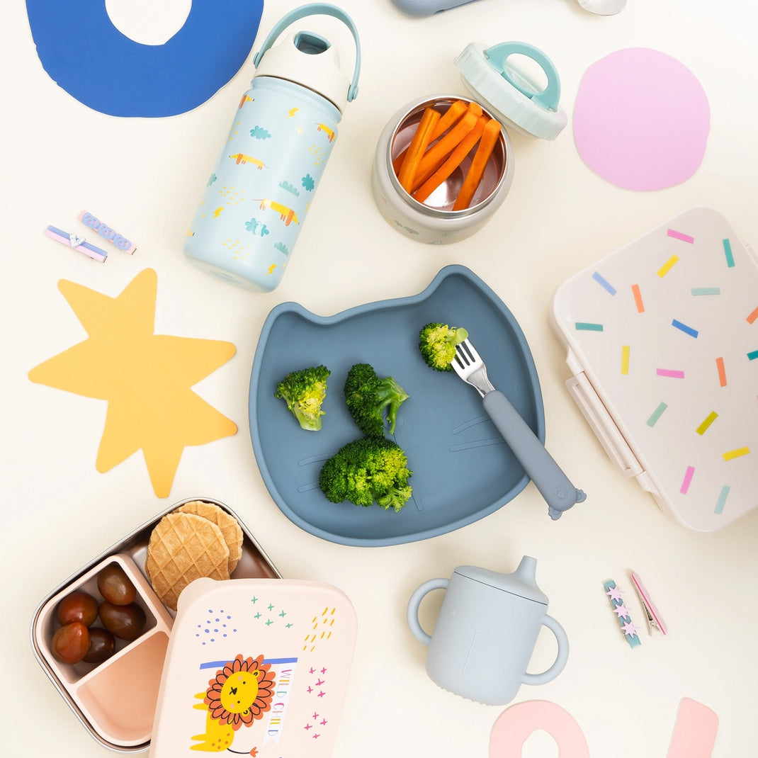 The Cotton Cloud Stainless Steel Lunchbox with Removable Compartments, Confetti
