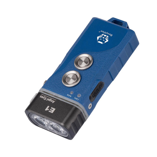 RovyVon Angel Eyes E1 Hybrid Flashlight 6500K, Blue