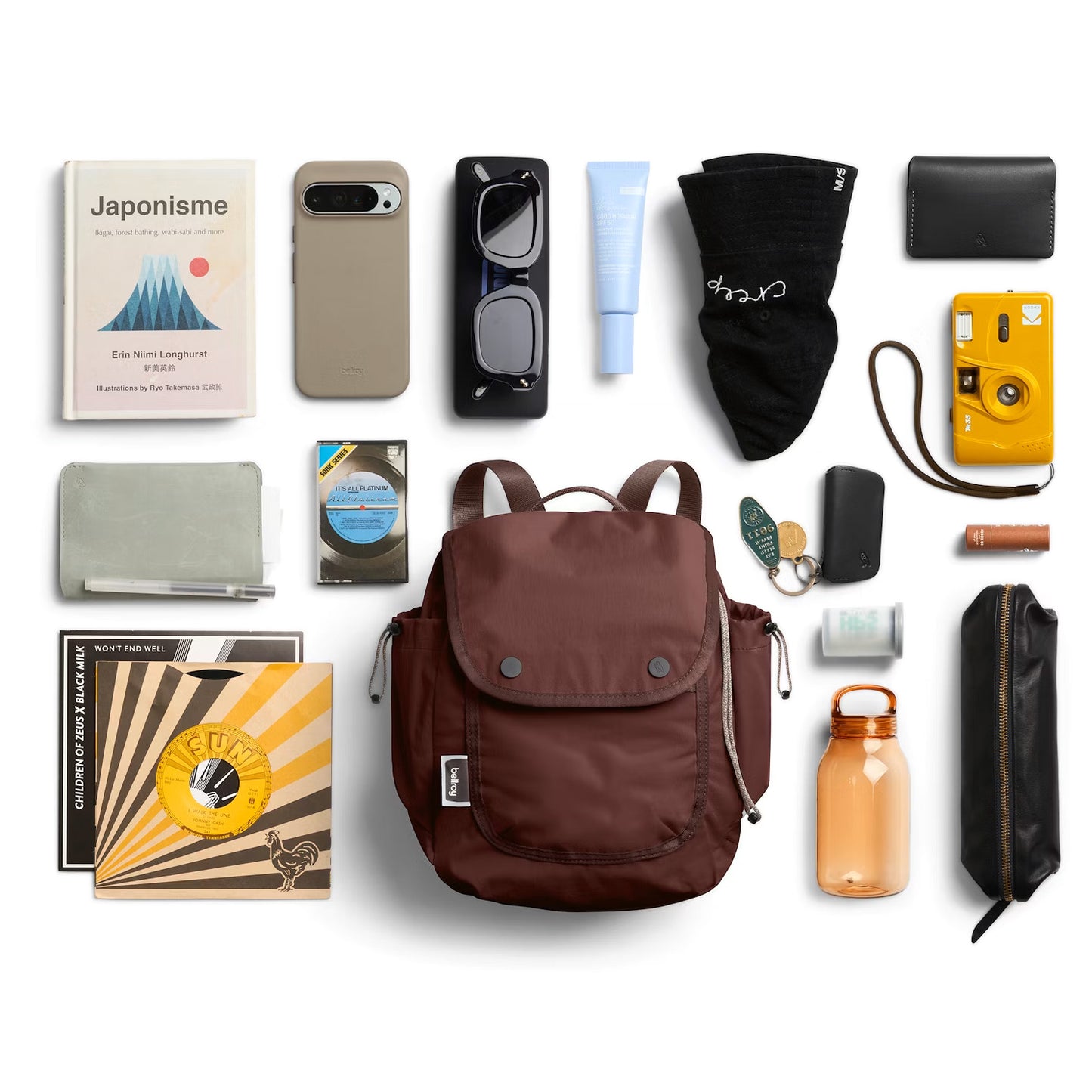 Bellroy Cinch Minipack 9L, Burgundy