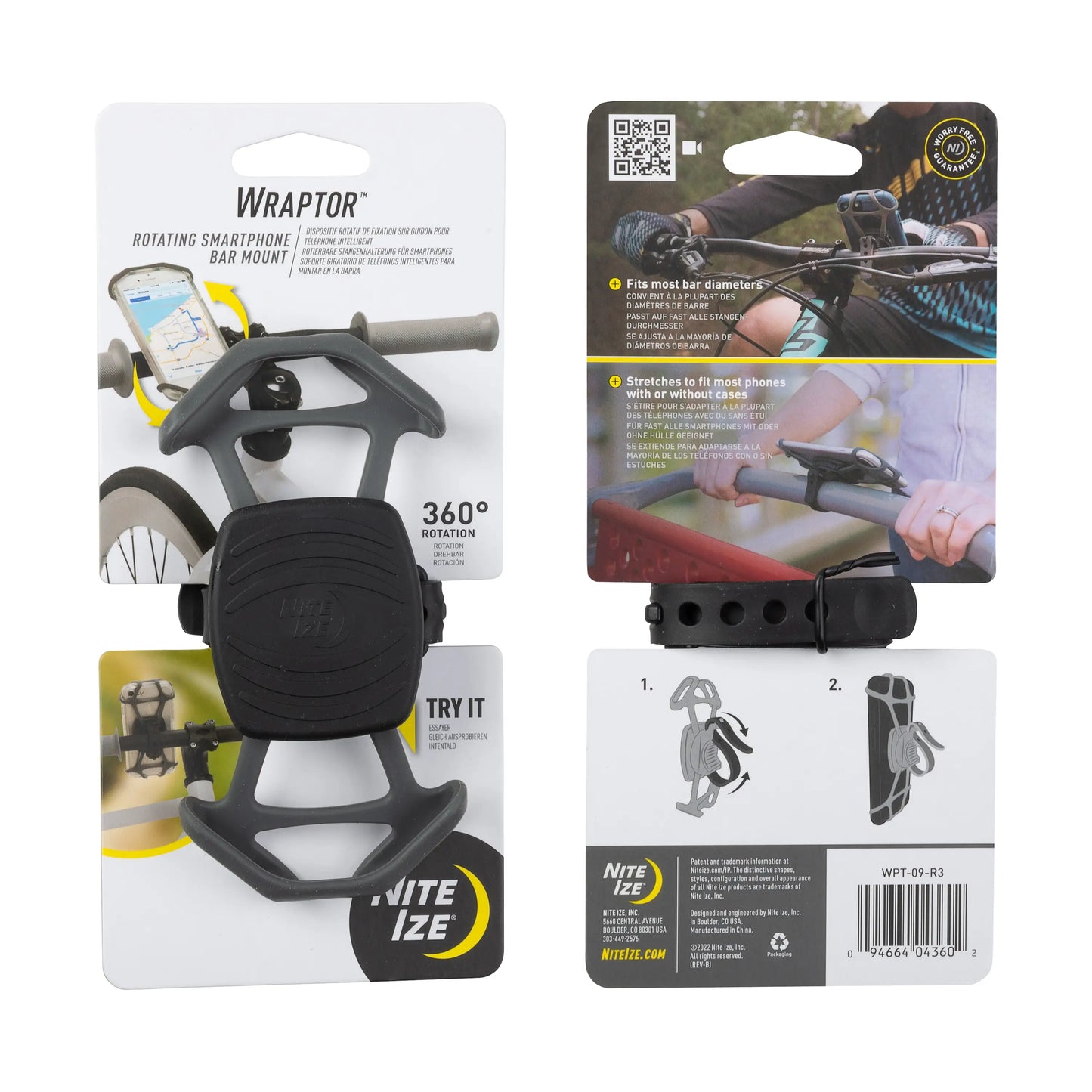 Nite Ize Wraptor® Rotating Smartphone Bar Mount