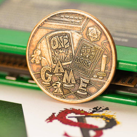 Shire Post Mint One More Game / Go to Bed Copper Decision Maker Coin