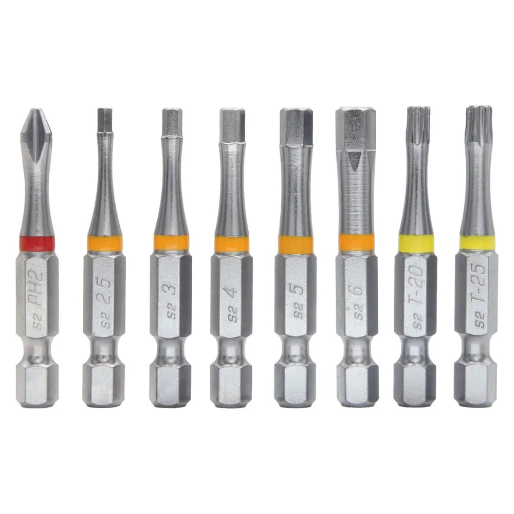711L 50mm 1/4″ Hex Bit Set, 8pcs