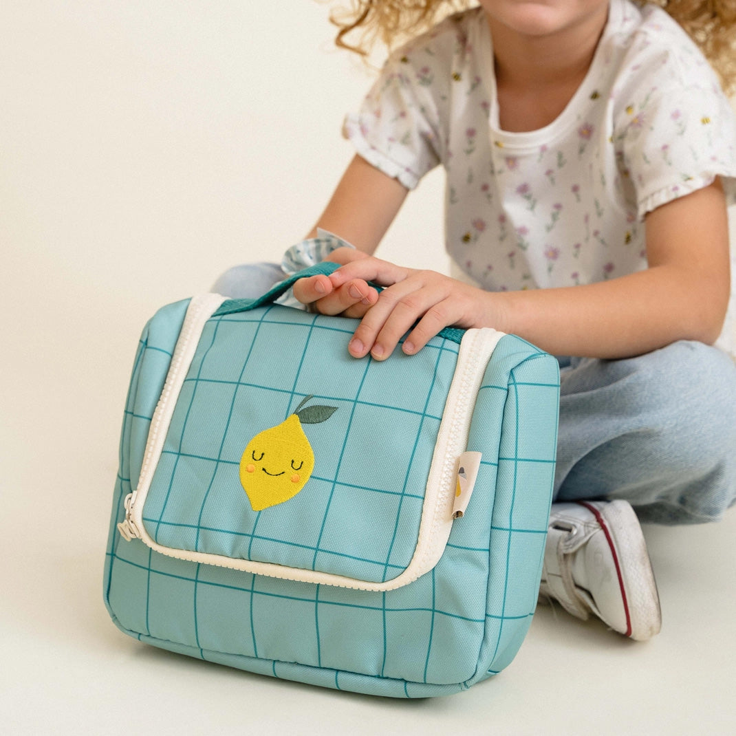 The Cotton Cloud Toiletry Bag, Lola Lemon