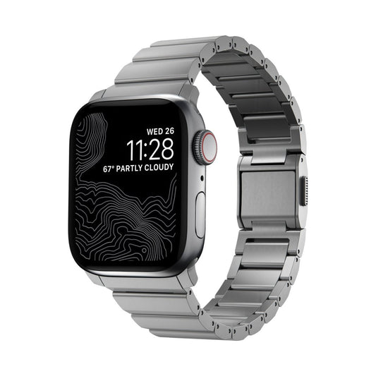 Nomad Titanium Band Apple Watch 41/40mm/38mm, Silver