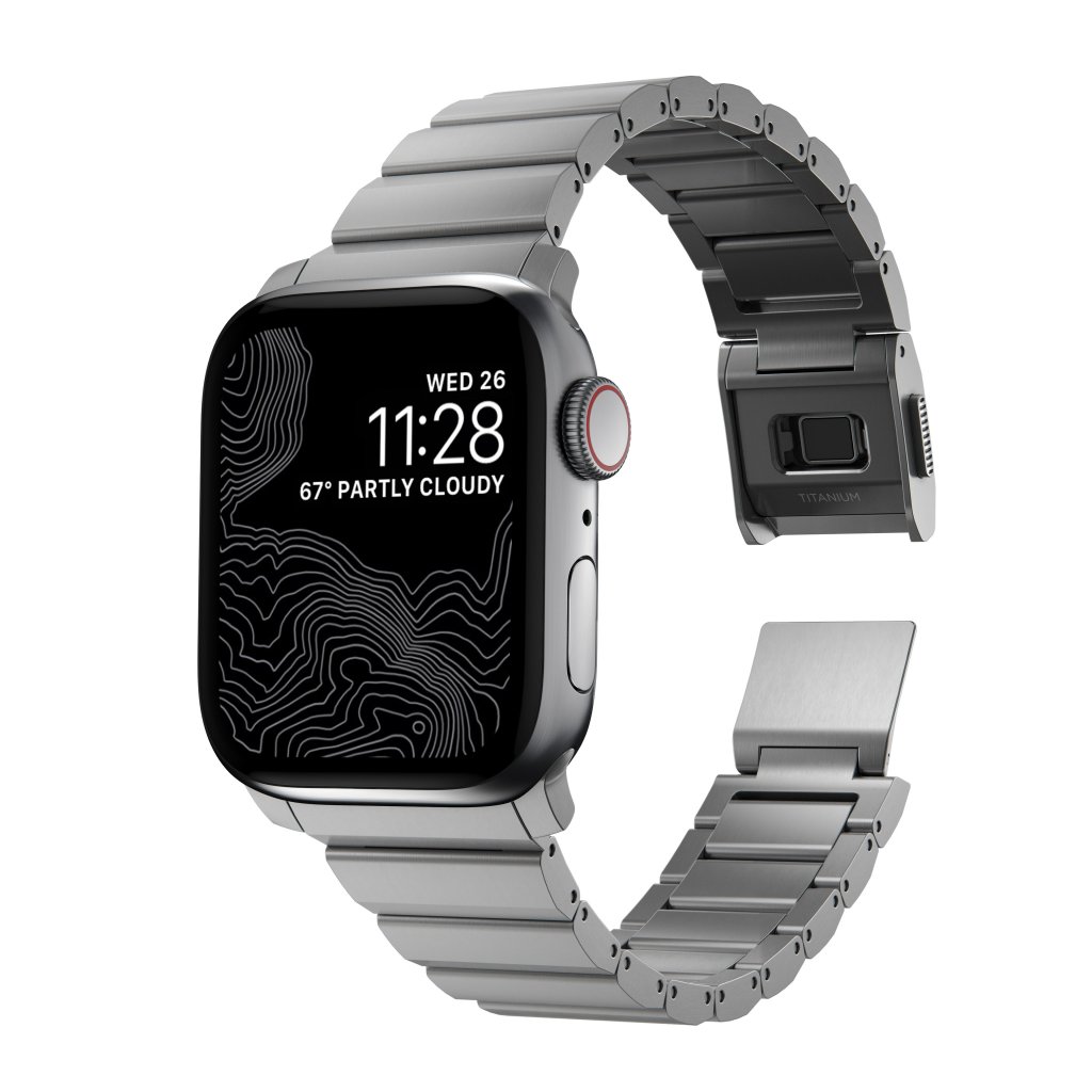 Nomad Titanium Band Apple Watch 41/40mm/38mm, Silver