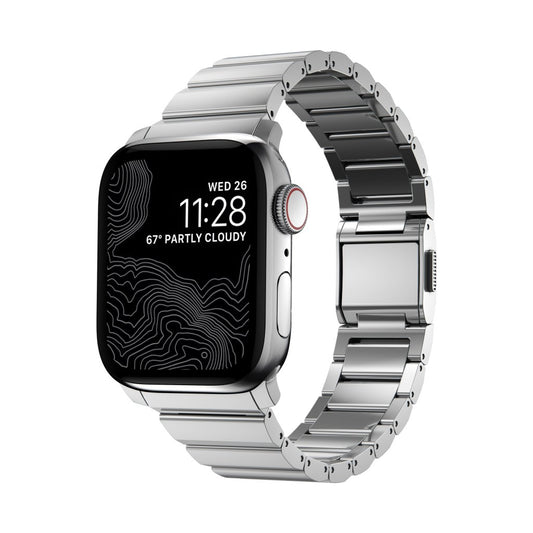 Nomad Steel Band Apple Watch 41/40mm/38mm, Silver