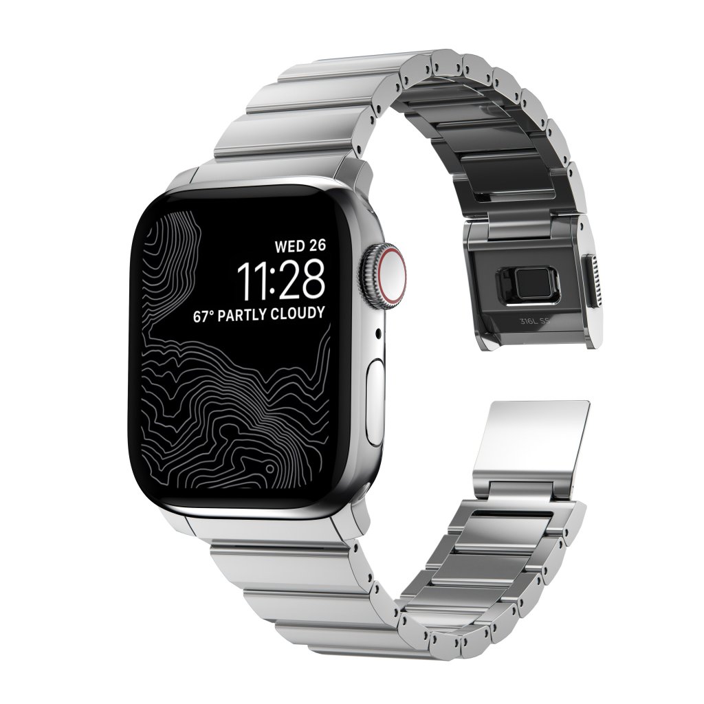 Nomad Steel Band Apple Watch 41/40mm/38mm, Silver