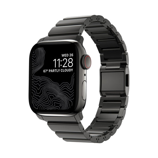 Nomad Steel Band Apple Watch 41/40mm/38mm, Graphite