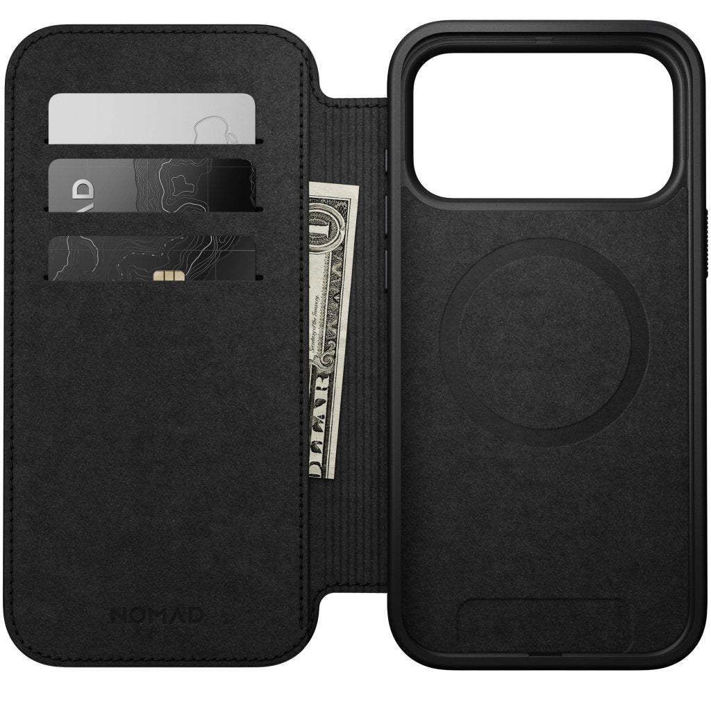 Nomad Modern Nomad Leather Folio iPhone 17 Pro Max, Black