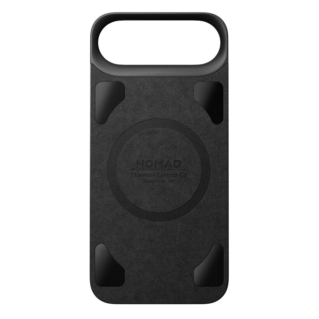 Nomad Magnetic Horween Leather Back MagSafe iPhone 17 Air, Black