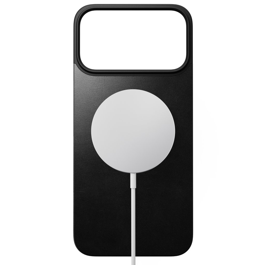 Nomad Magnetic Horween Leather Back MagSafe iPhone 17 Pro Max, Black