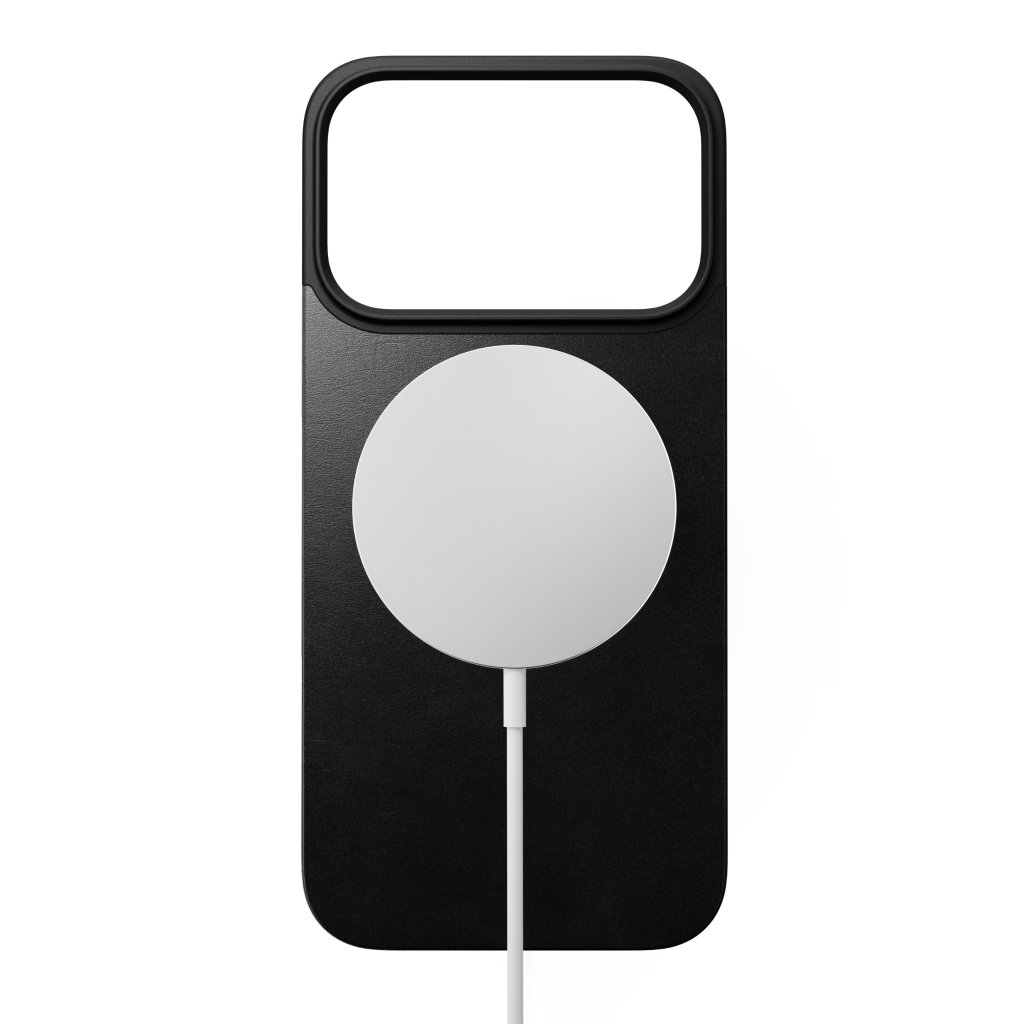 Nomad Magnetic Horween Leather Back MagSafe iPhone 17 Pro, Black