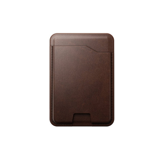 Nomad Leather Mag Wallet with Find My Tracking, Brown