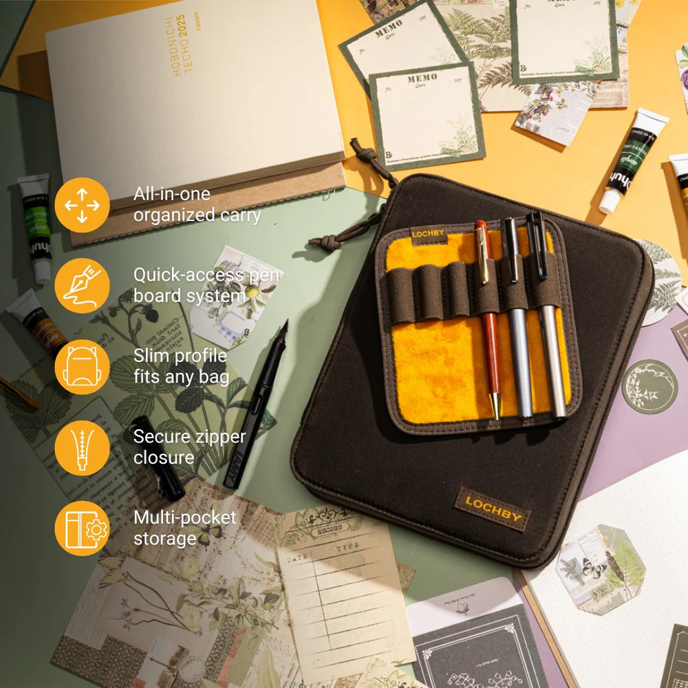 Lochby Daily Folio A5, Brown