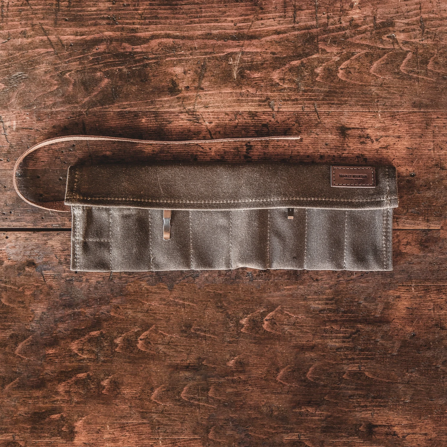 Bradley Mountain Knife Roll, Field Tan