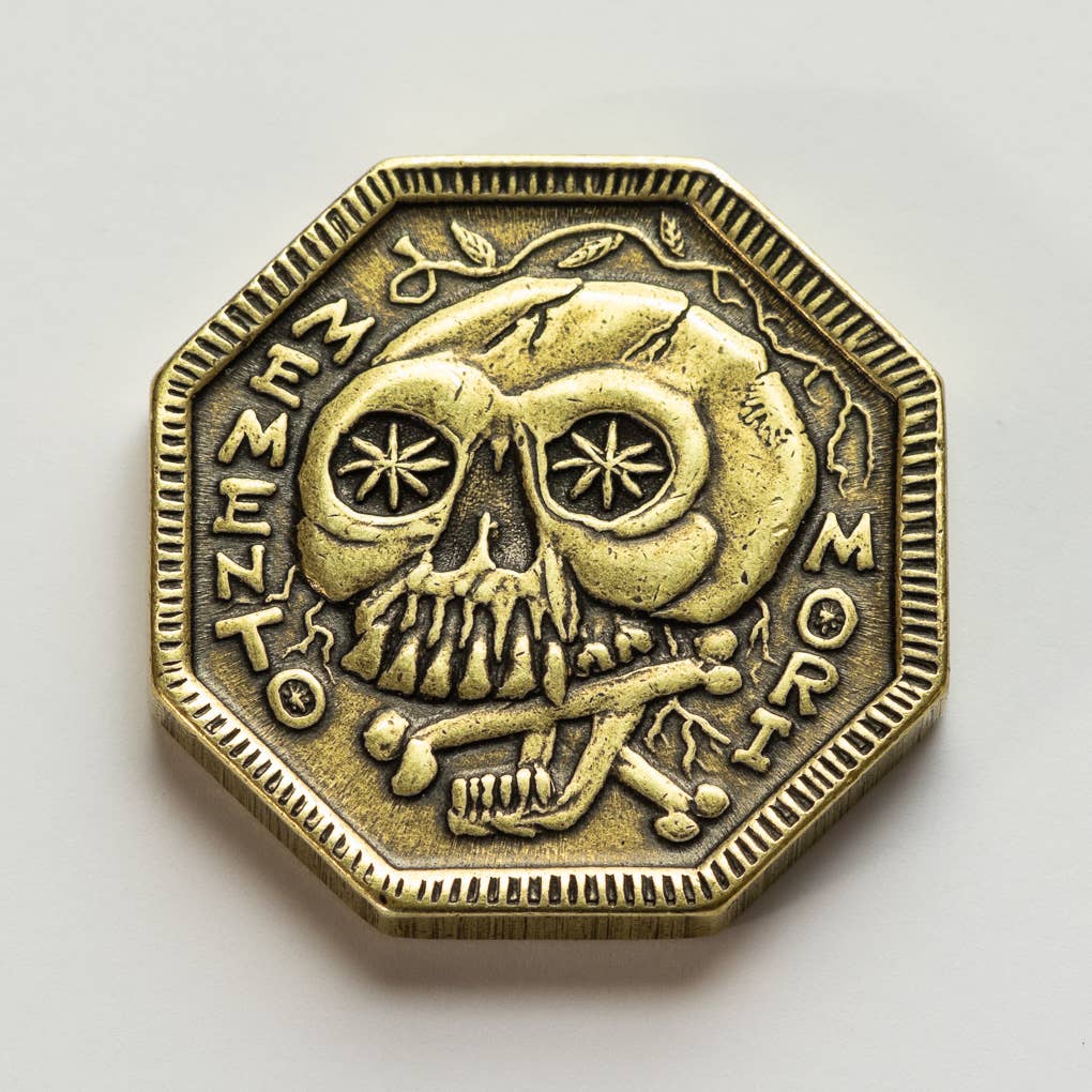 Shire Post Mint Memento Mori / Memento Vivere Reminder Brass Coin