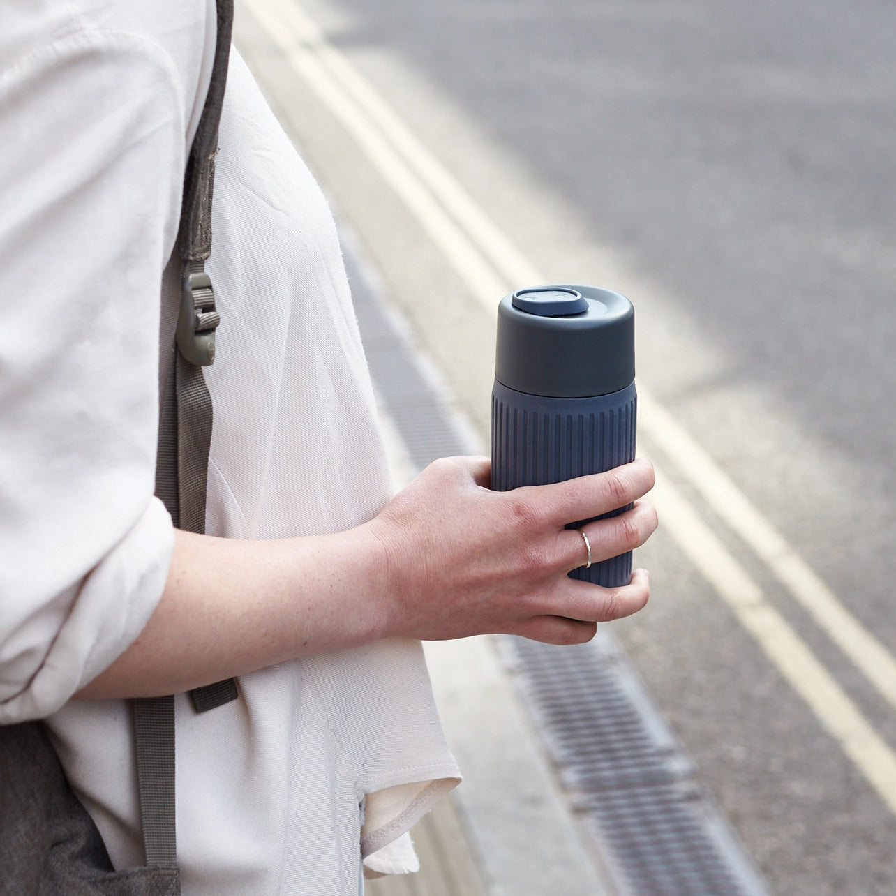 Black + Blum Glass Travel Cup, Slate