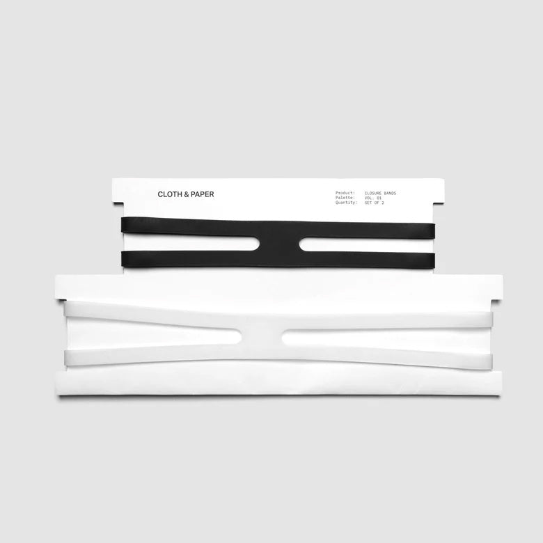Cloth & Paper Planner Closure Bands, Avant Garde & Transparent
