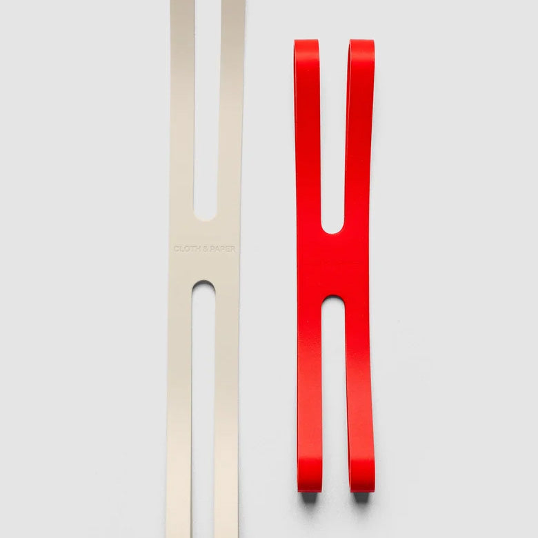 Cloth & Paper Planner Closure Bands, Rouge & Concrete