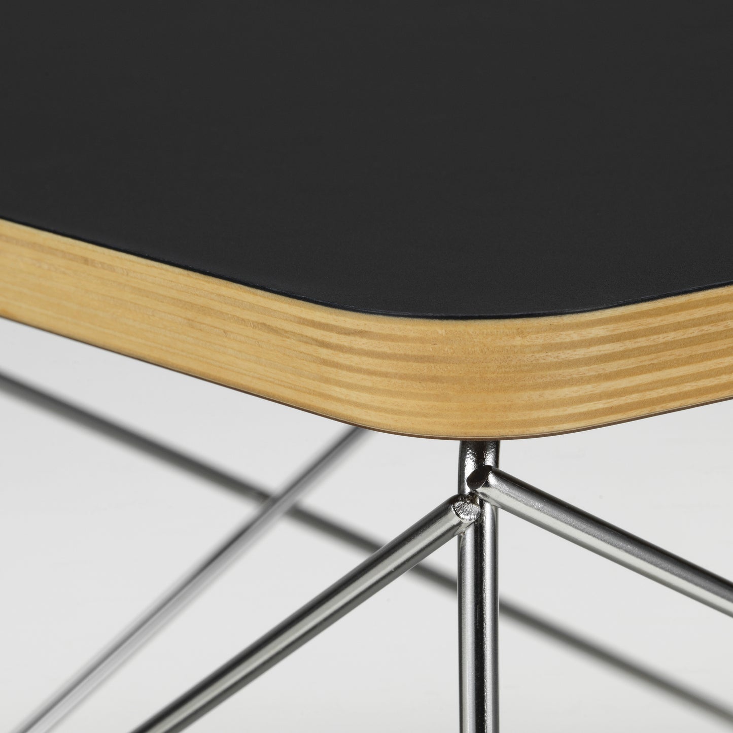 Vitra Occasional Table LTR Stainless Steel / Black