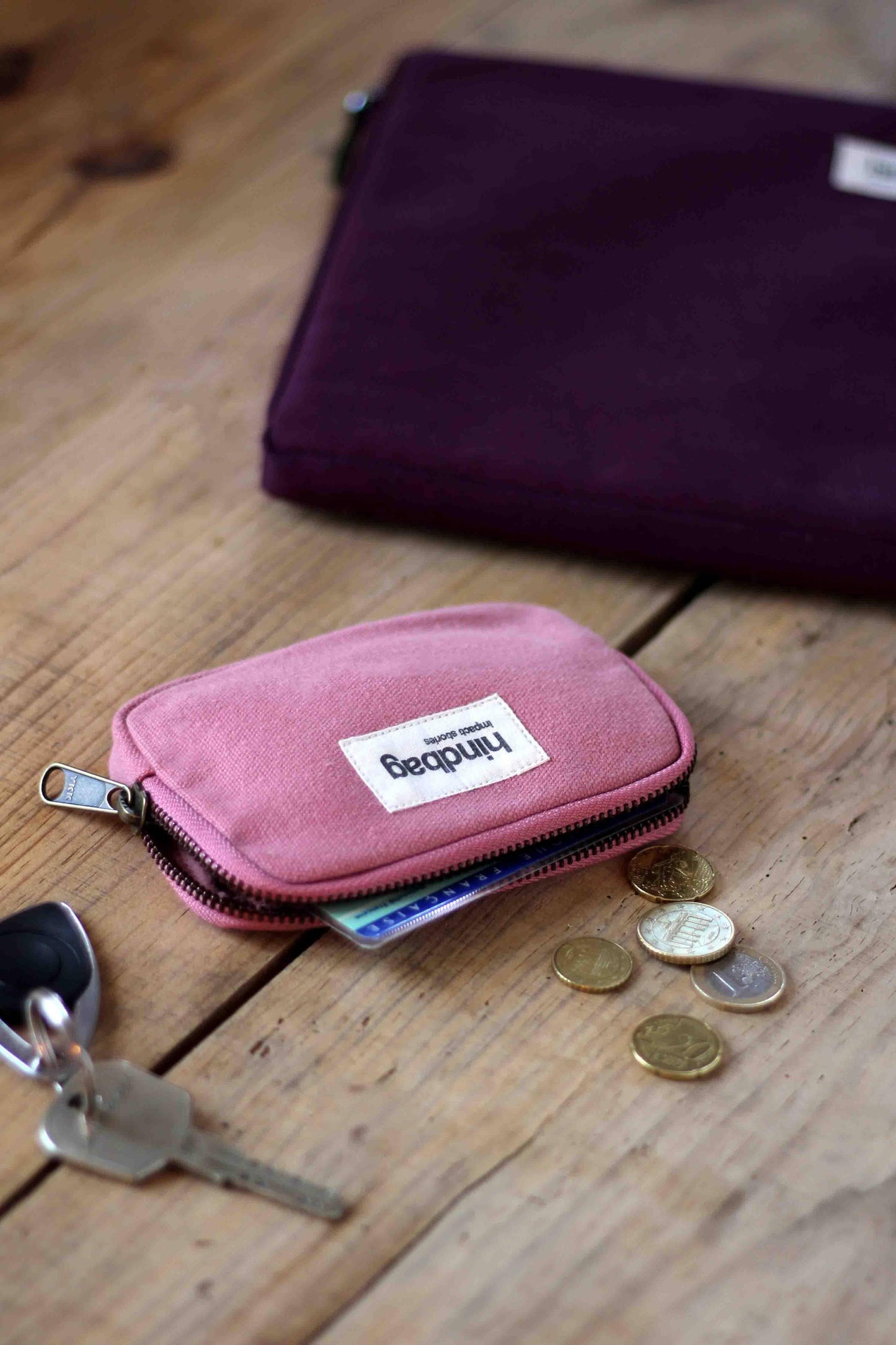 Hindbag Lili Coin Purse, Blush Pink