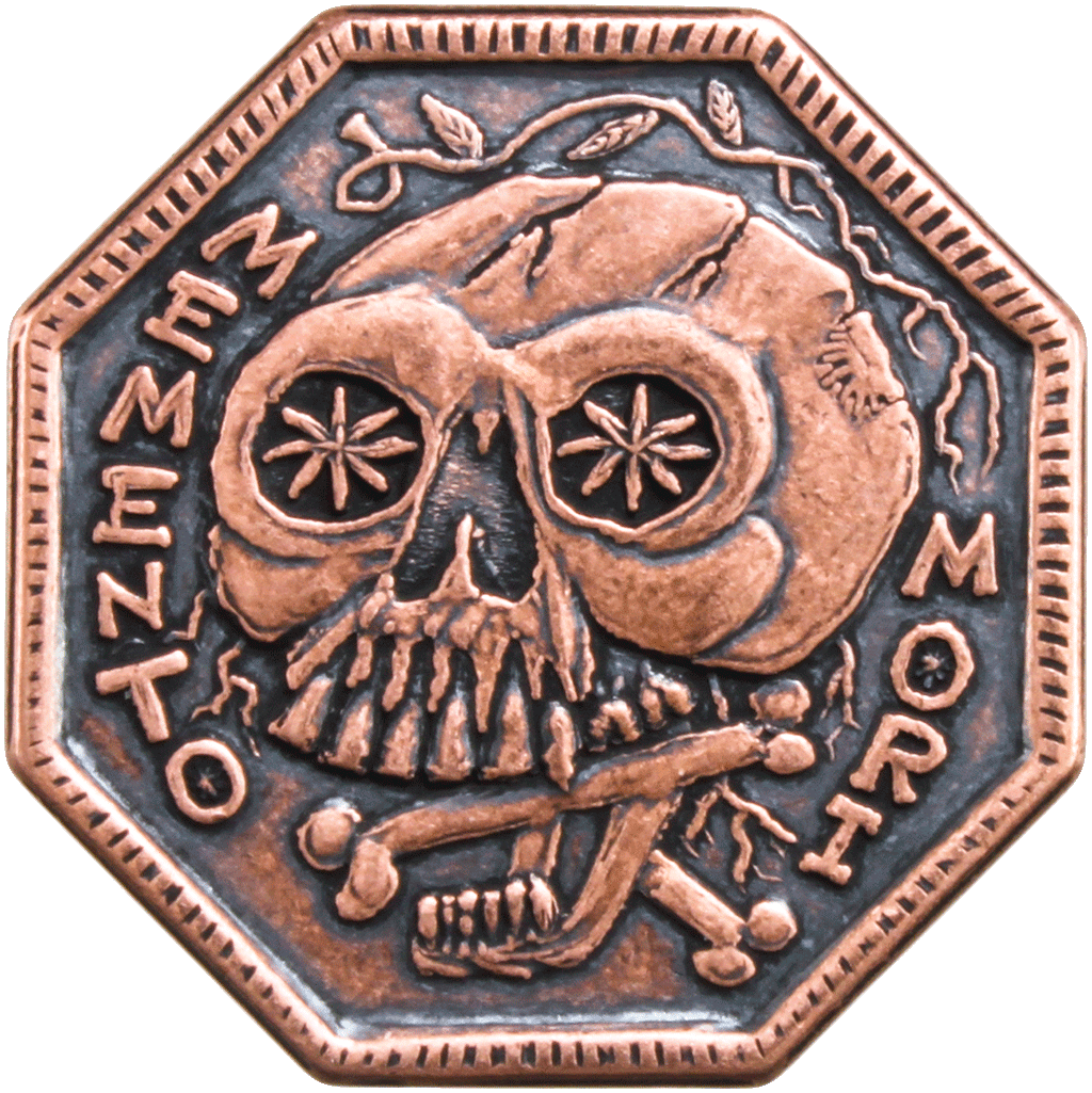 Shire Post Mint Memento Mori / Memento Vivere Copper Reminder Coin