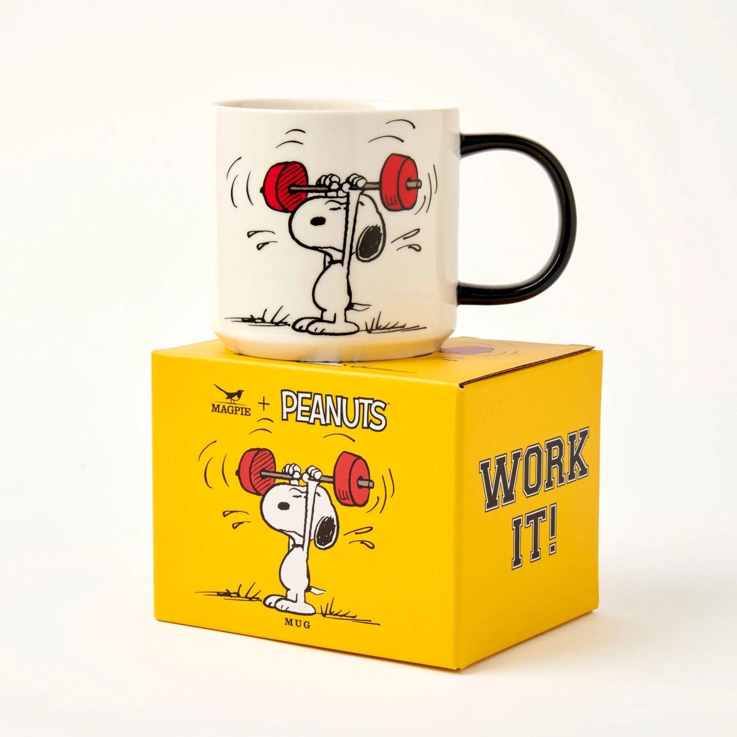 Magpie Peanuts Mug, Work It!