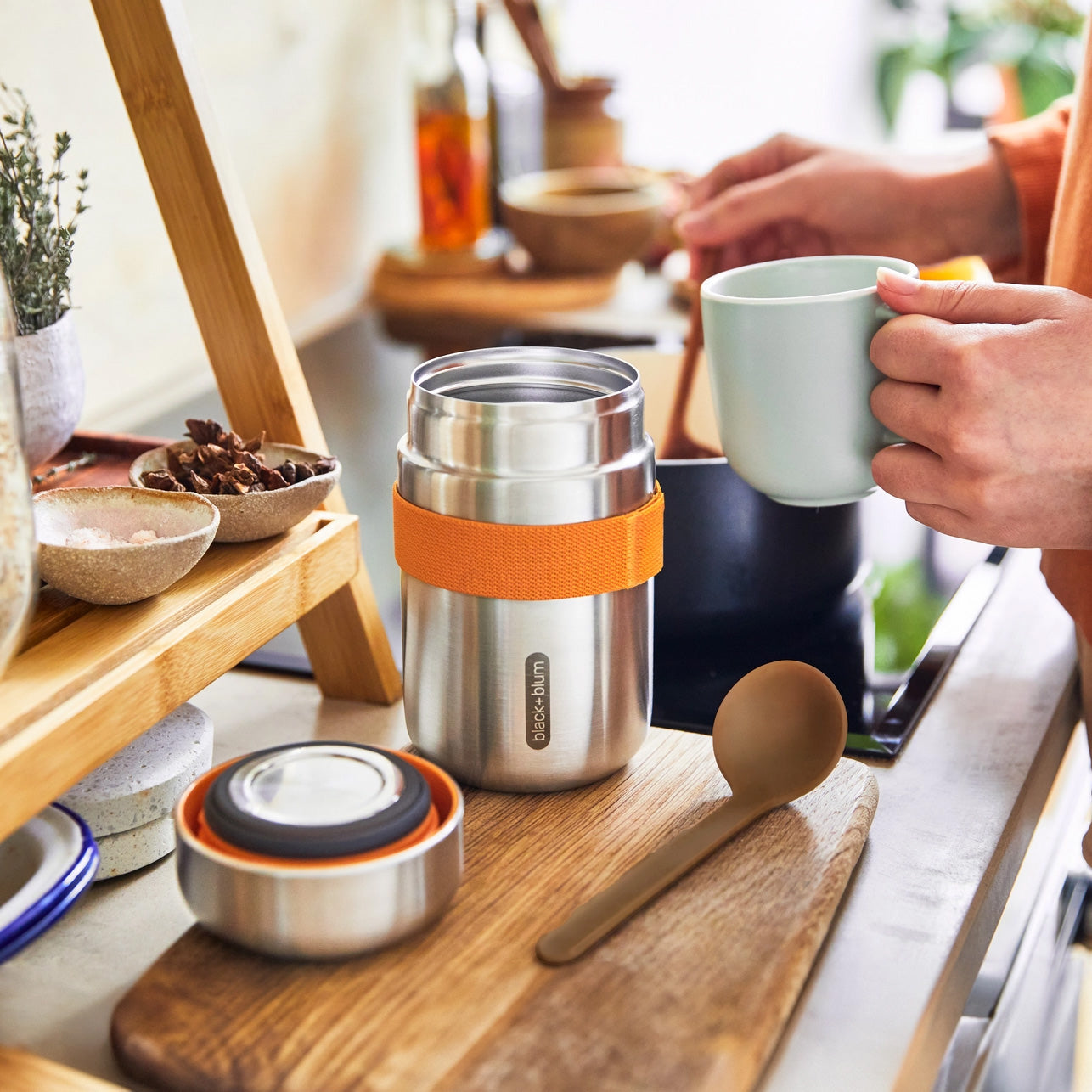 Black + Blum Food Flask, Orange