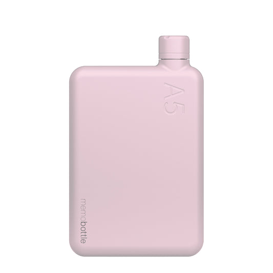 Memobottle™ A5 Stainless Steel 1080ml, Pink Salt